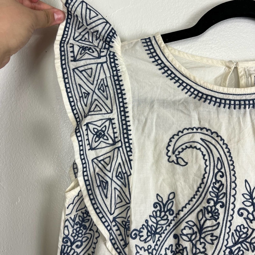 Abercrombie & Fitch Embroidered Blouse Size S - Picture 4 of 9